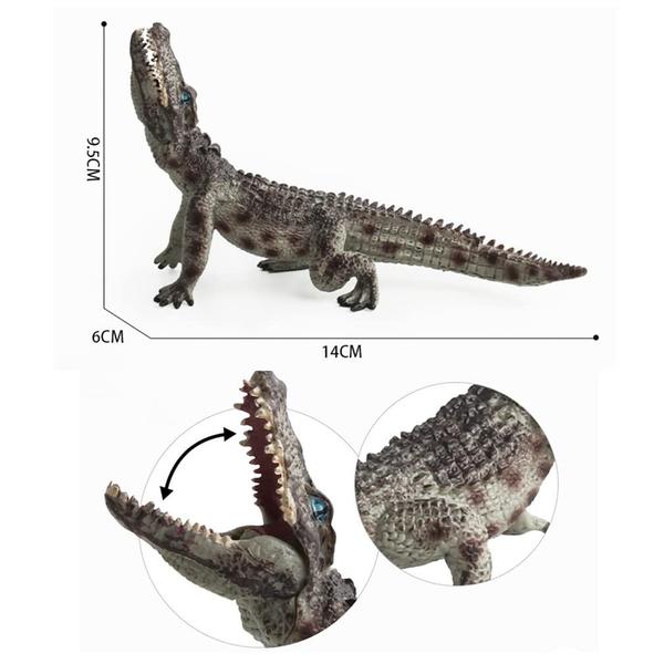 Imagem de Figure Toy BLAPNK Simulated Crocodiles, modelo 2 peças para crianças