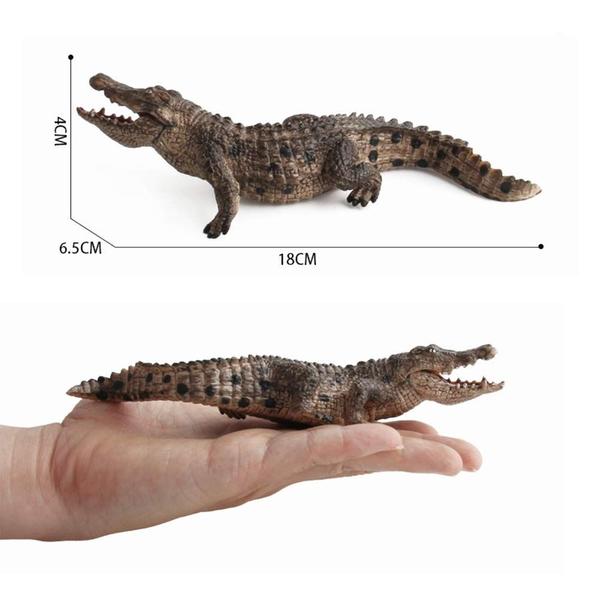 Imagem de Figure Toy BLAPNK Simulated Crocodiles, modelo 2 peças para crianças