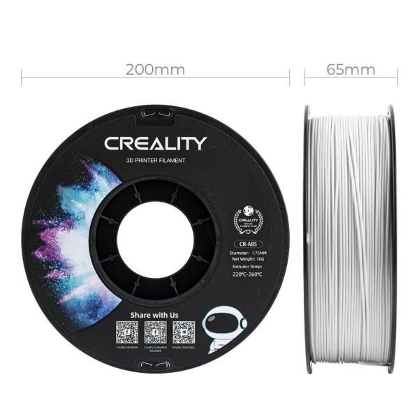 Filamento ABS Creality p/ Impressora 3D Branco Pague 4 Leve 5 Imagem de Filamento ABS Creality p/ Impressora 3D Branco Pague 4 Leve 5
