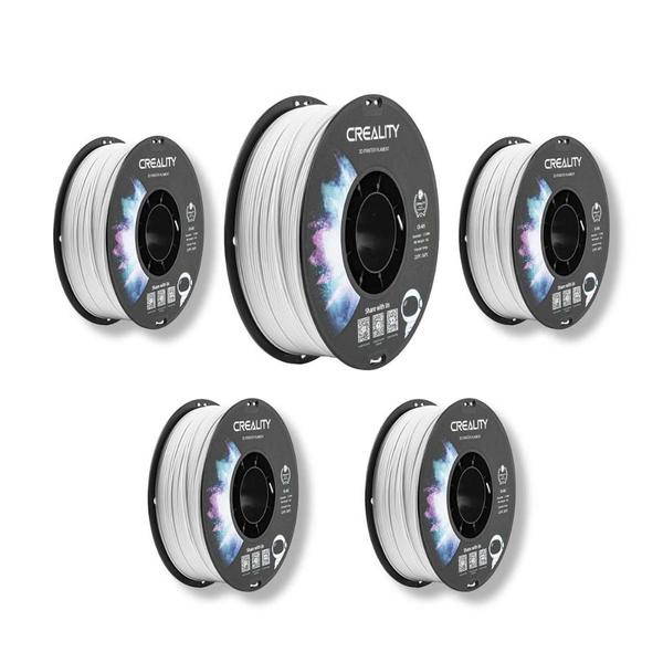 Filamento ABS Creality p/ Impressora 3D Branco Pague 4 Leve 5 Imagem de Filamento ABS Creality p/ Impressora 3D Branco Pague 4 Leve 5