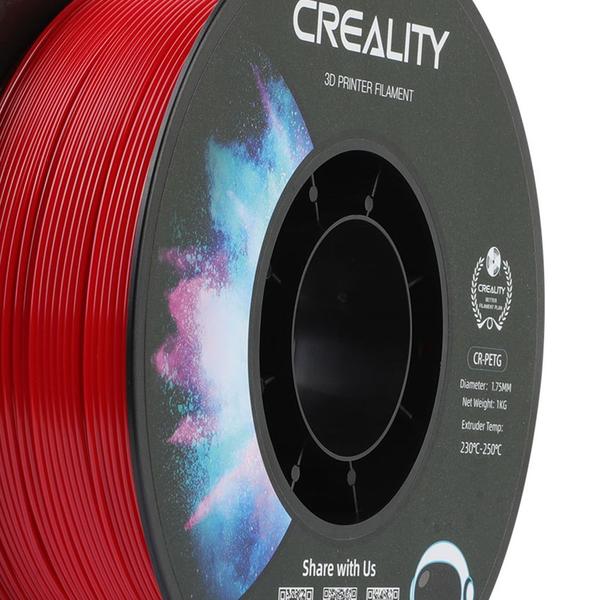 Imagem de Filamento PETG para Impressora 3D Creality CR-PETG 1 Kg/Rolo 1.75 mm Vermelho