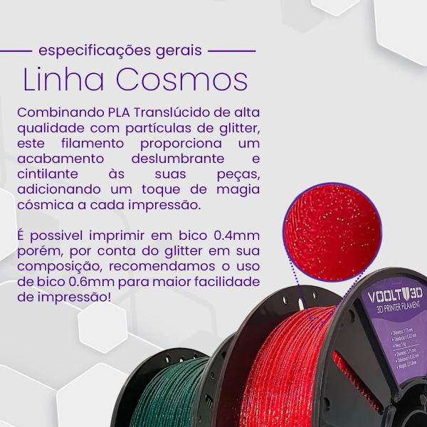 Imagem de Filamento Pla Cosmos Vermelho Marte 1kg - Voolt