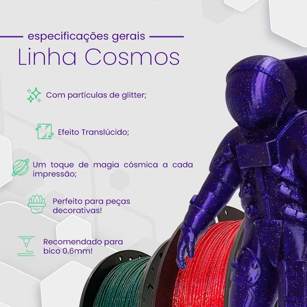 Imagem de Filamento Pla Rainbow Cosmos Nebulosa 1kg Impressão 3D