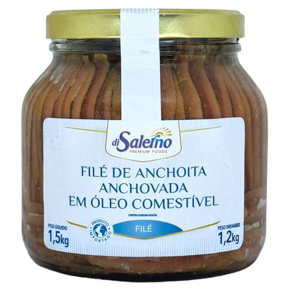 Imagem de File de Anchova Argentino Di Salerno vidro 1,5kg