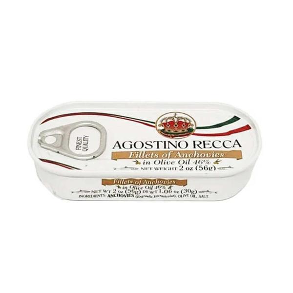 Imagem de Filé de anchova Lata 56g alici italiano em azeite Agostino Recca