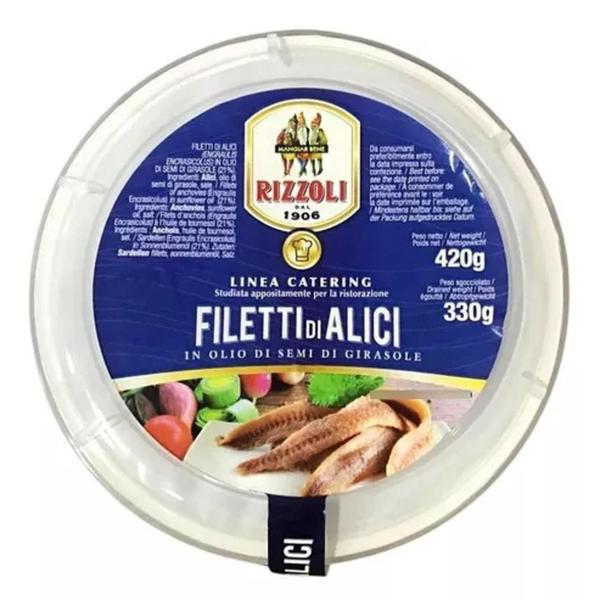 Imagem de File De Anchovas Italiano Rizzoli 420G