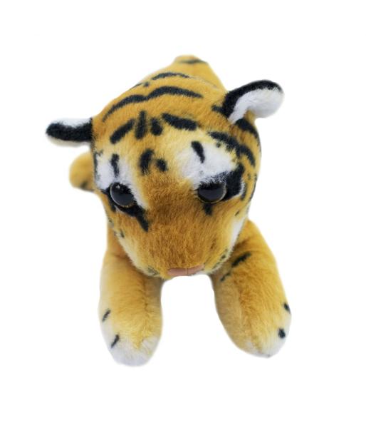 Imagem de Filhote Deitado Realista Tigre Branco Tigre-De-Bengala Onça-Pintada Leão 25cm 7HPU25 - Fofy Toys