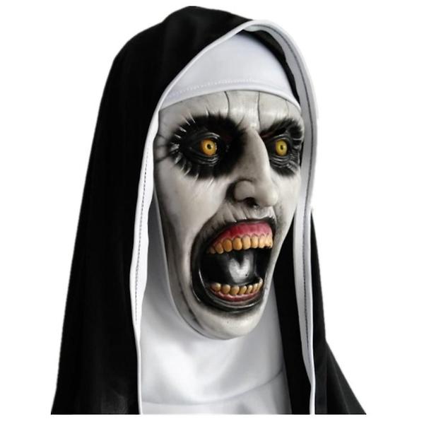 Imagem de Filme de chapéu de látex Mask Horror Nun Grimace Cosplay Wokex