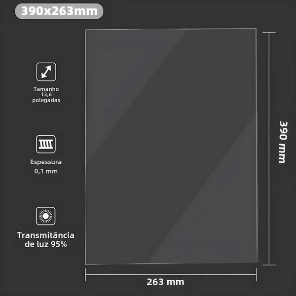 Imagem de Filme FEP de 13,6 Polegadas para Impressoras 3D Anycubic Photon M3 Max e Elegoo Jupiter