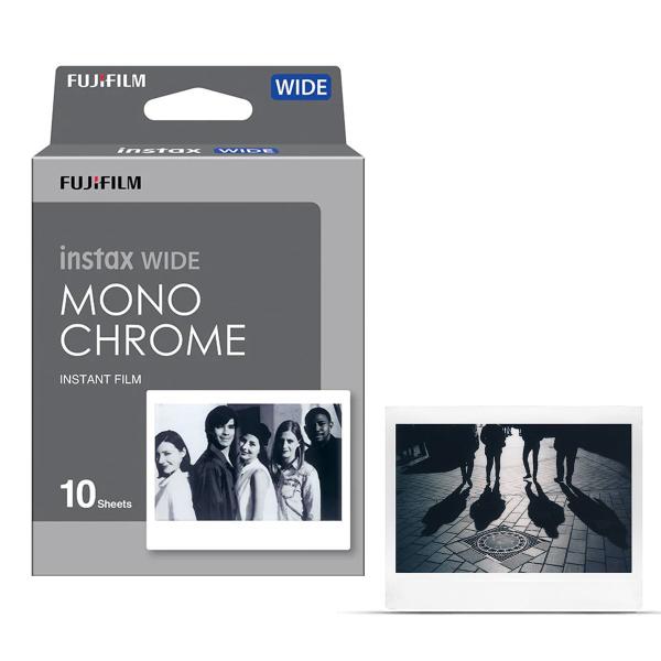 Imagem de Filme Fujifilm Instax Wide Monochrome (preto E Branco) Com 10 Fotos