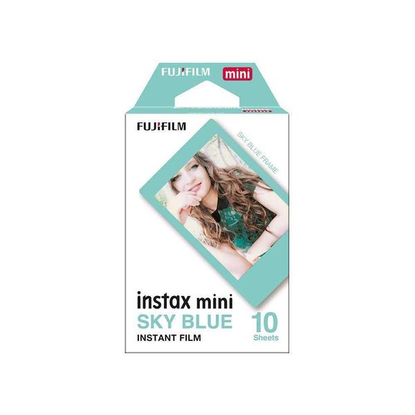 Imagem de Filme Instantaneo Fujifilm instax mini Sky Blue Com 10 Poses