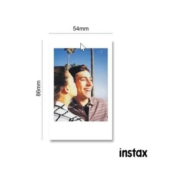 Imagem de Filme Instantâneo para Câmeras Fuji Film Instax Mini Kit com 40 Fotos 54x86 mm Fundo Branco