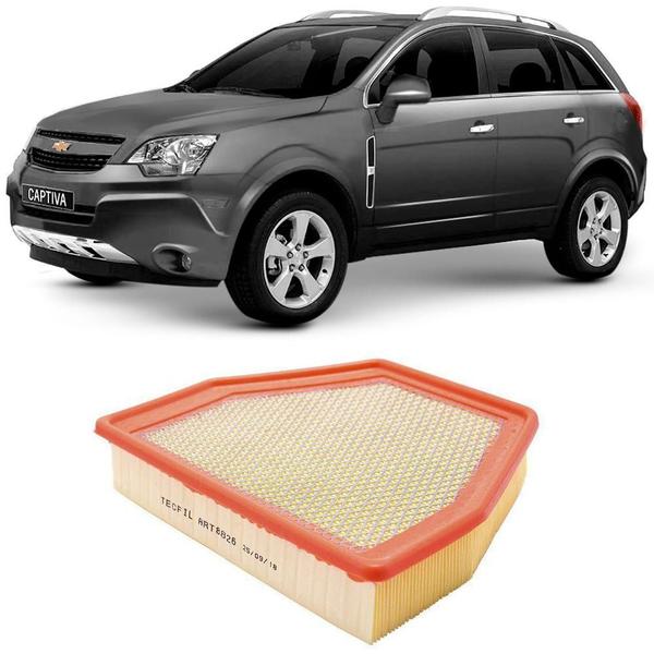 Imagem de Filtro Ar Chevrolet Captiva 2.4 3.0 3.6 2008 a 2016 ART8826 Tecfil