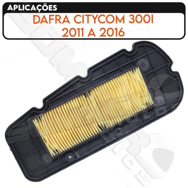 Filtro Ar Dafra Citycom 300I 2011 A 2016 Valflex Imagem de Filtro Ar Dafra Citycom 300I 2011 A 2016 Valflex