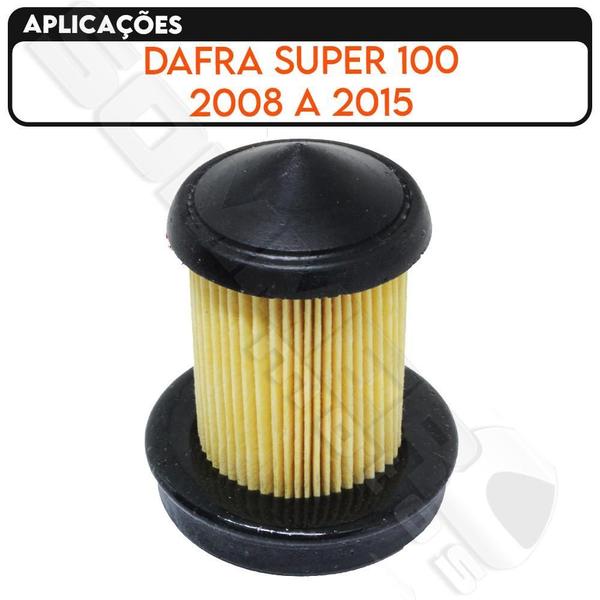 Filtro Ar Dafra Super 100 2008 A 2015 Valflex Imagem de Filtro Ar Dafra Super 100 2008 A 2015 Valflex