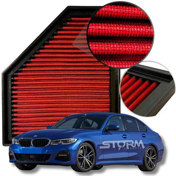 Imagem de Filtro Ar Esportivo Bmw 320I 2.0 Turbo G20 Ano 2019 A 2021