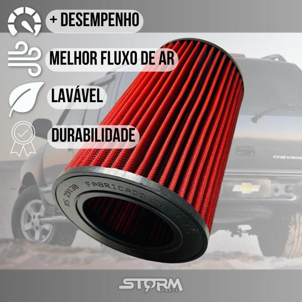 Imagem de Filtro Ar Esportivo Chevrolet Bler 2.4 16V Ano 2001 A 2012