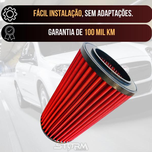 Imagem de Filtro Ar Esportivo Fiat Bravo 1.4 T Jet Turbo 2011 A 2016