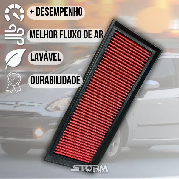 Imagem de Filtro Ar Esportivo Fiat Punto 1.4 Mpi Fire Ano 2013 A 2017