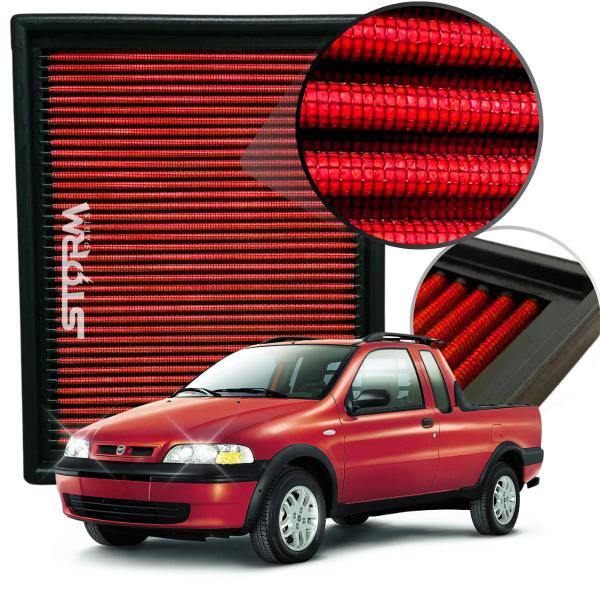 Filtro Ar Esportivo Fiat Strada Motor 1.5 8v Ano 1998 A 2004 - RS FILTER Imagem de Filtro Ar Esportivo Fiat Strada Motor 1.5 8v Ano 1998 A 2004