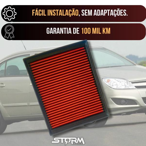 Filtro Ar Esportivo Gm Vectra 2.4 16V Flex Elite 2006 A 2011 - Rs Filter Imagem de Filtro Ar Esportivo Gm Vectra 2.4 16V Flex Elite 2006 A 2011