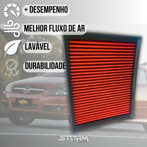 Filtro Ar Esportivo Gm Vectra 2.4 16V Flex Elite 2006 A 2011 - Rs Filter Imagem de Filtro Ar Esportivo Gm Vectra 2.4 16V Flex Elite 2006 A 2011