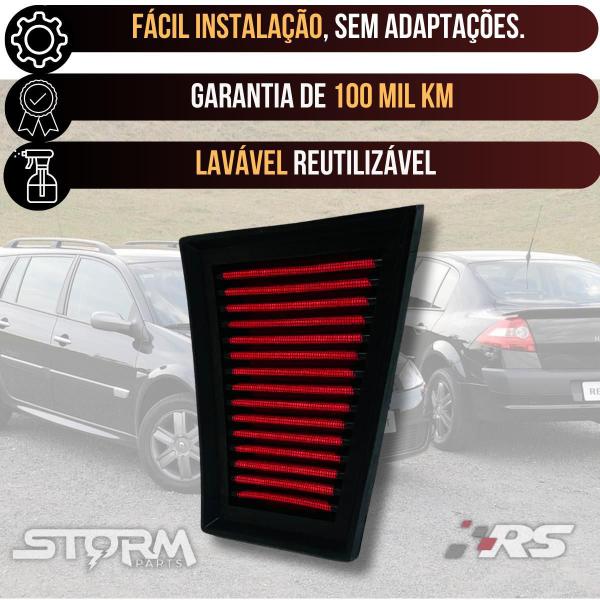 Filtro Ar Esportivo Megane Grand Tour 1.6 Flex 2007 A 2013 - Rs Filter Imagem de Filtro Ar Esportivo Megane Grand Tour 1.6 Flex 2007 A 2013