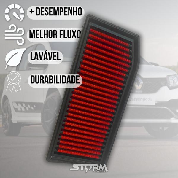 Imagem de Filtro Ar Esportivo Renault Logan 1.6 12V Flex 2017 A 2022