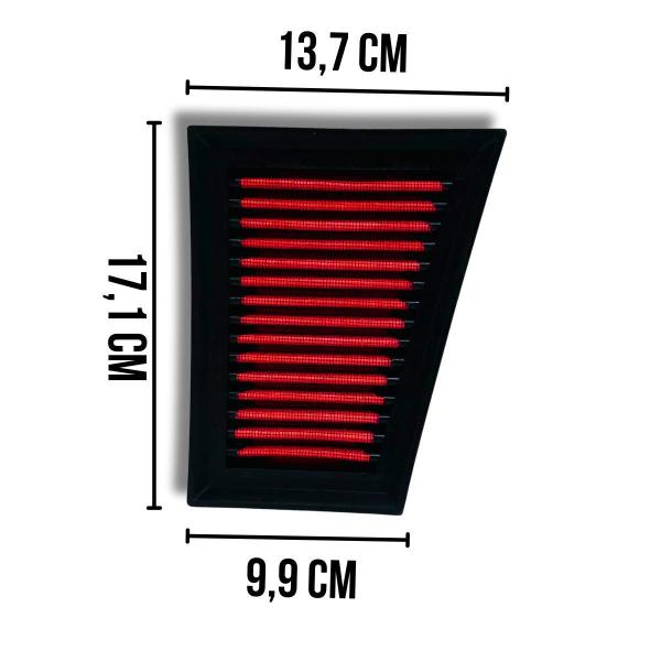 Filtro Ar Esportivo Renault Logan 1.6 16V Flex 2008 A 2013 - Rs Filter Imagem de Filtro Ar Esportivo Renault Logan 1.6 16V Flex 2008 A 2013