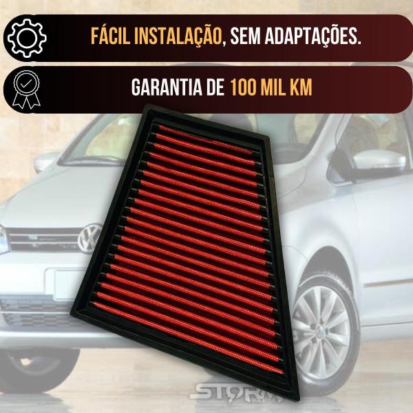 Imagem de Filtro Ar Esportivo Volkswagen Spacefox 1.6 Flex 2010 A 2014