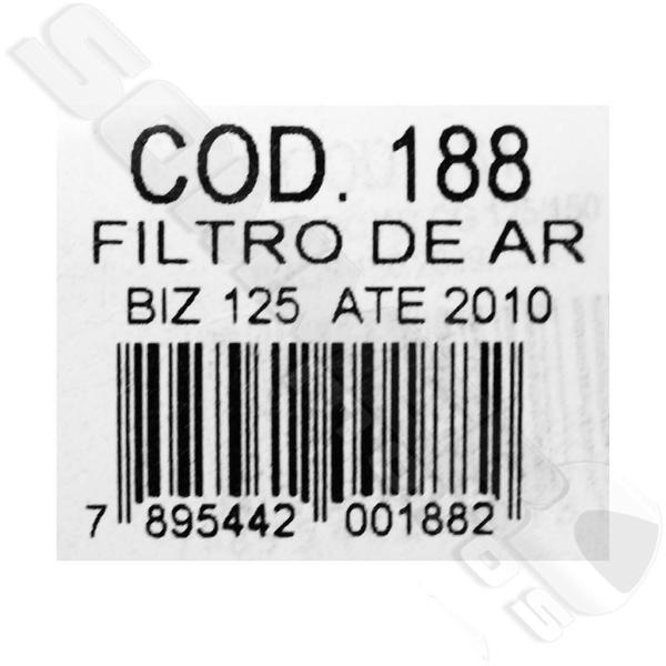 Imagem de Filtro Ar Honda Biz 125 2006 A 2010 Valflex