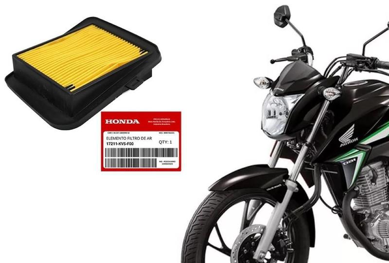 Filtro Ar Honda Cg Titan Fan Start 125 150 160 2014 A 2021 Imagem de Filtro Ar Honda Cg Titan Fan Start 125 150 160 2014 A 2021