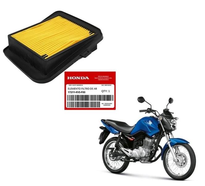 Filtro Ar Honda Cg Titan Fan Start 125 150 160 2014 A 2021 Imagem de Filtro Ar Honda Cg Titan Fan Start 125 150 160 2014 A 2021