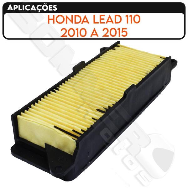 Filtro Ar Honda Lead 110 2010 A 2015 Valflex Imagem de Filtro Ar Honda Lead 110 2010 A 2015 Valflex