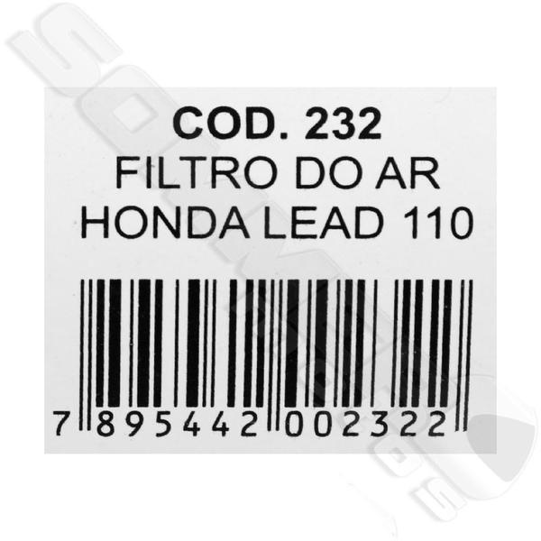 Filtro Ar Honda Lead 110 2010 A 2015 Valflex Imagem de Filtro Ar Honda Lead 110 2010 A 2015 Valflex