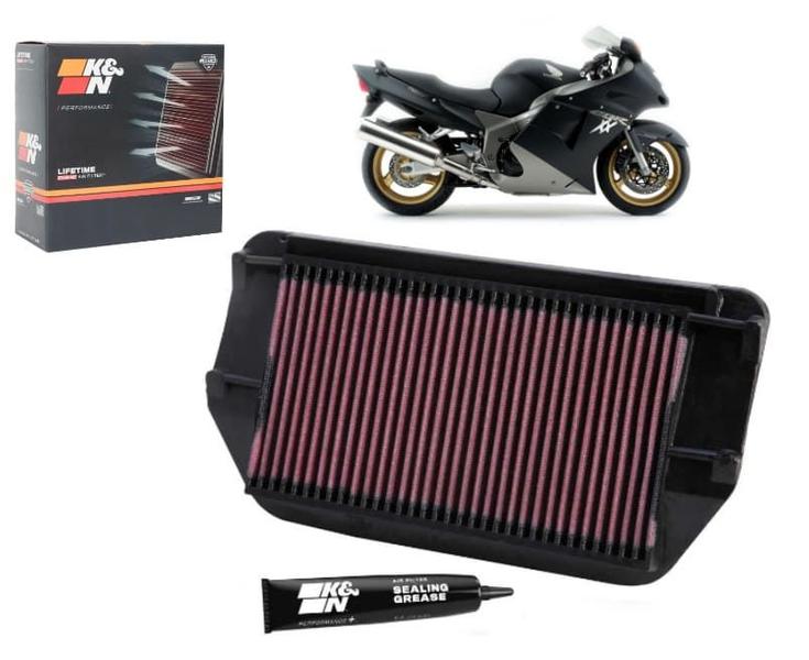 Filtro Ar K&n Esportivo CBR 1100XX Blackbird 1999 até 2006 Imagem de Filtro Ar K&n Esportivo CBR 1100XX Blackbird 1999 até 2006