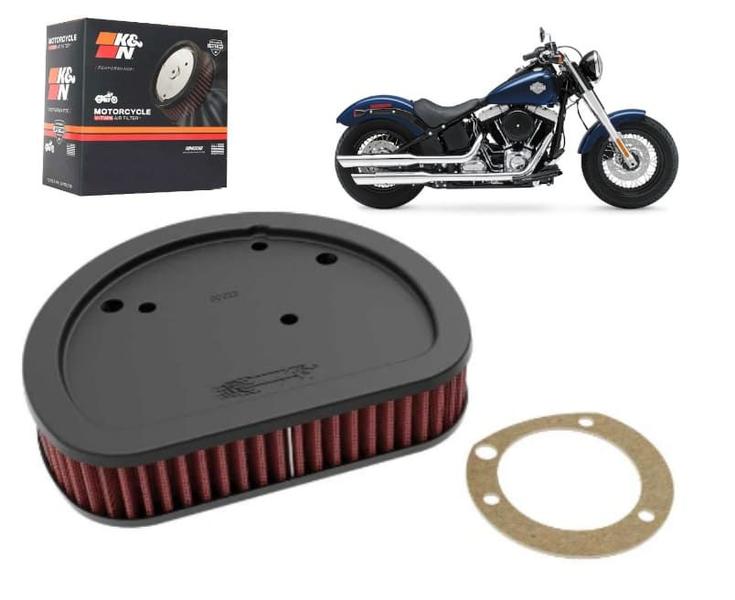 Filtro Ar K&n esportivo Harley FLS Softail Slim 103CI 2012 á 2015 Imagem de Filtro Ar K&n esportivo Harley FLS Softail Slim 103CI 2012 á 2015