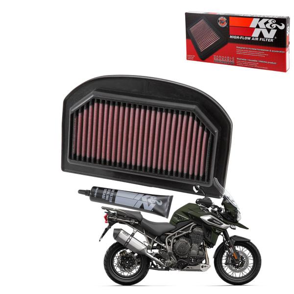 Filtro ar K&N TB-1212 Triumph Tiger 1200 XRX 1200XRX 2022 Imagem de Filtro ar K&N TB-1212 Triumph Tiger 1200 XRX 1200XRX 2022
