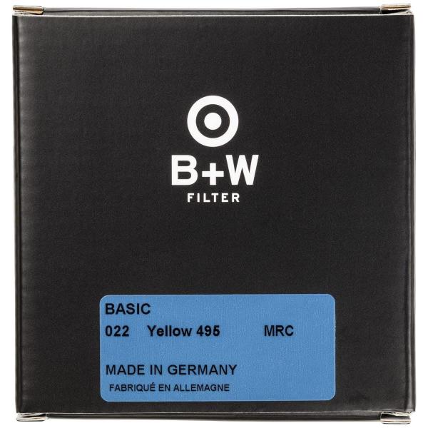 Imagem de Filtro B+W Basic Preto e Branco (Amarelo) MRC 022M 43mm