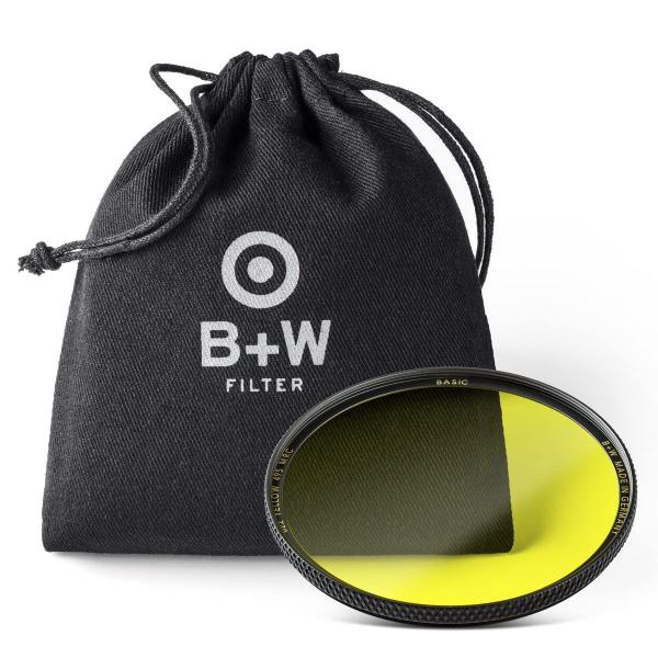 Imagem de Filtro B+W Basic Preto e Branco (Amarelo) MRC 022M 46mm