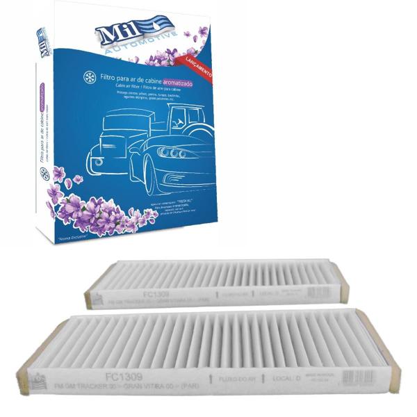Filtro Cabine Aromatizado Tracker 2.0 16V 2001 Em Diante Grand Vitara 1998 Em Diante - FILTROS MIL Imagem de Filtro Cabine Aromatizado Tracker 2.0 16V 2001 Em Diante Grand Vitara 1998 Em Diante