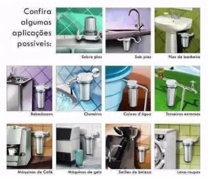 Imagem de Filtro Caixa D'água Cavalete BBI Conexão 3/4 + 2 Refil Extra