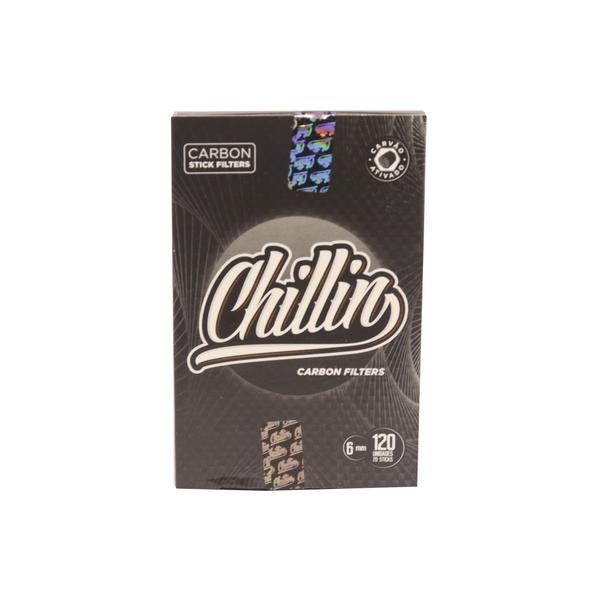 Filtro Carvão Chillin 6mm com 10 Pacotes Imagem de Filtro Carvão Chillin 6mm com 10 Pacotes