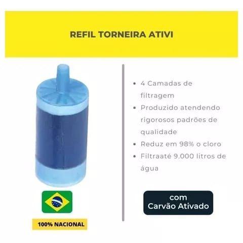 Imagem de Filtro Copo Abs Universal Com Refil Para Torneira Ativi CROMADO