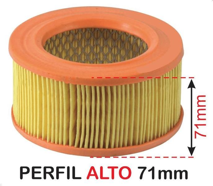 Filtro De Ar Alto Fusca Carb Simples - Vox / Tecfil Imagem de Filtro De Ar Alto Fusca Carb Simples