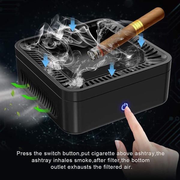 Imagem de Filtro de ar Ashtray Wokex Smokeless Purifier para escritório doméstico 