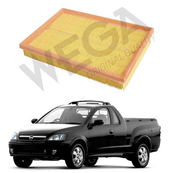 Filtro de Ar Chevrolet Montana 1.4 2008 a 2011 Wega Imagem de Filtro de Ar Chevrolet Montana 1.4 2008 a 2011 Wega