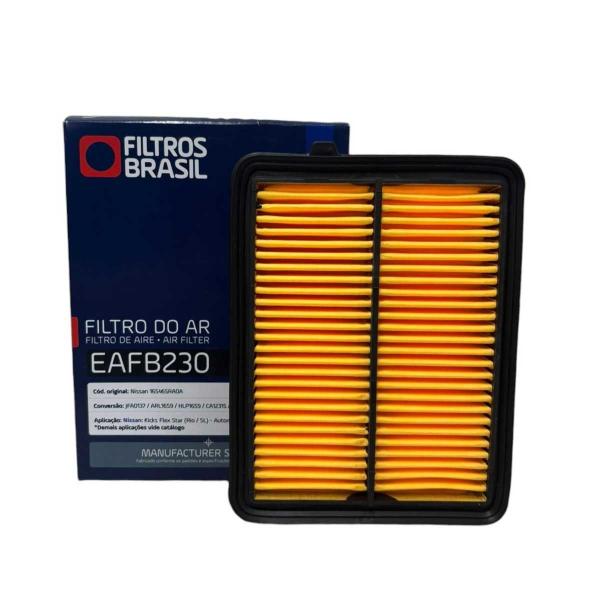 Filtro de Ar do Motor Nissan Kicks - Versa 1.6 16 - 22 EAFB230 - Filtros Brasil Imagem de Filtro de Ar do Motor Nissan Kicks - Versa 1.6 16 - 22 EAFB230