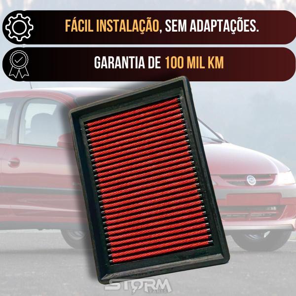 Filtro De Ar Esportivo Chevrolet Celta Motor 1.4 2000 A 2016 - Rs Filter Imagem de Filtro De Ar Esportivo Chevrolet Celta Motor 1.4 2000 A 2016