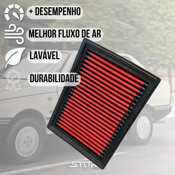 Imagem de Filtro De Ar Esportivo Fiat Prêmio 1.5 8v Ano 1993 A 1994 Lavável Reutilizável